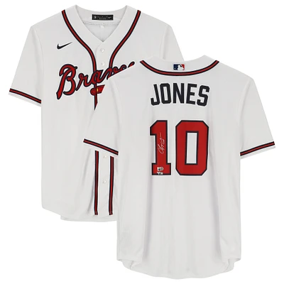 Chipper Jones Atlanta Braves Autographed White Nike Replica Jersey