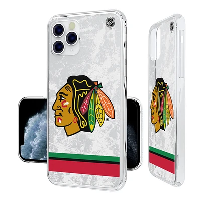 Chicago Blackhawks iPhone Stripe Clear Ice Case