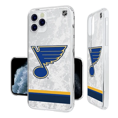 St. Louis Blues iPhone Stripe Clear Ice Case