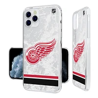 Detroit Red Wings iPhone Stripe Clear Ice Case