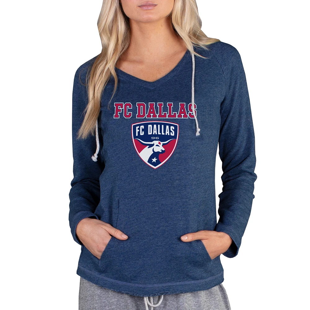 Women's Concepts Sport Navy FC Dallas Mainstream Terry Pullover Hoodie