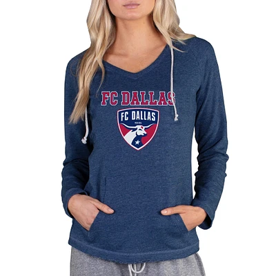 Women's Concepts Sport Navy FC Dallas Mainstream Terry Pullover Hoodie