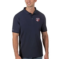 Men's Antigua Navy FC Dallas Legacy Pique Polo