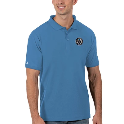 Men's Antigua Blue Philadelphia Union Legacy Pique Polo