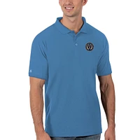 Men's Antigua Blue Philadelphia Union Legacy Pique Polo