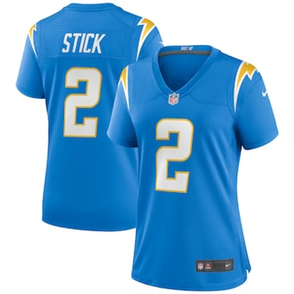 Women's Nike Easton Stick Powder Blue Los Angeles Chargers Game Jersey