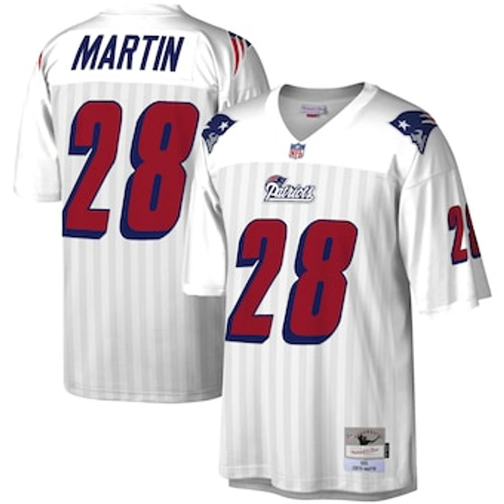 Men's Mitchell & Ness Curtis Martin White New England Patriots Legacy Replica Jersey