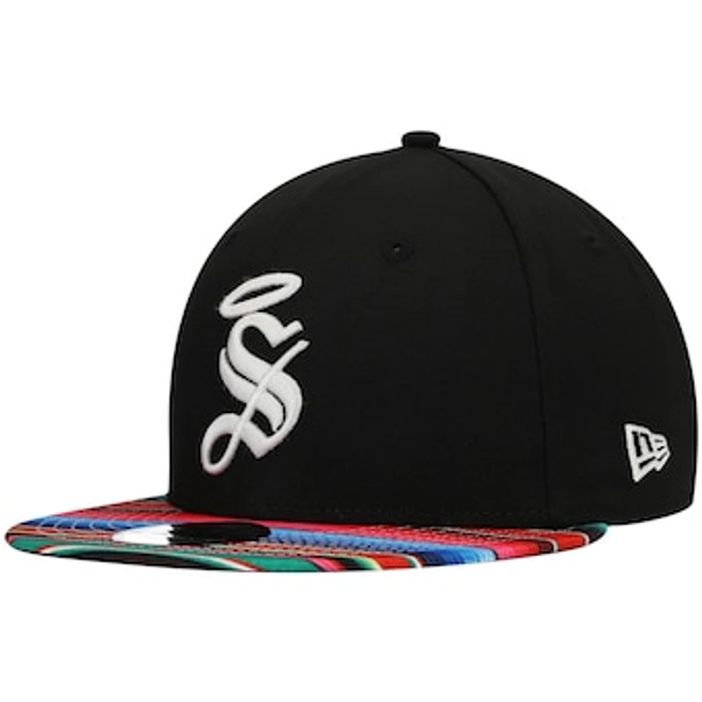 Men's New Era Black Santos Laguna Serape 9FIFTY Snapback Hat