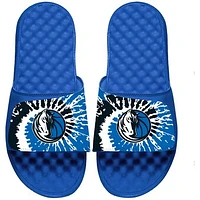 Youth ISlide Blue Dallas Mavericks Tie Dye Slide Sandals