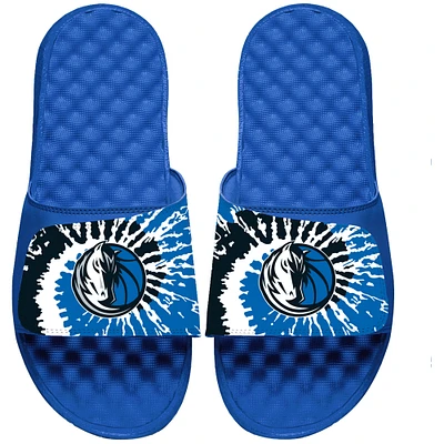 Youth ISlide Blue Dallas Mavericks Tie Dye Slide Sandals