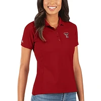 Women's Antigua Red Texas Tech Red Raiders Legacy Pique Polo