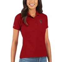Women's Antigua Red Texas Tech Red Raiders Legacy Pique Polo