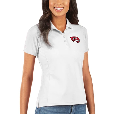 Women's Antigua White Western Kentucky Hilltoppers Legacy Pique Polo