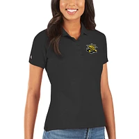 Women's Antigua Black Wichita State Shockers Legacy Pique Polo