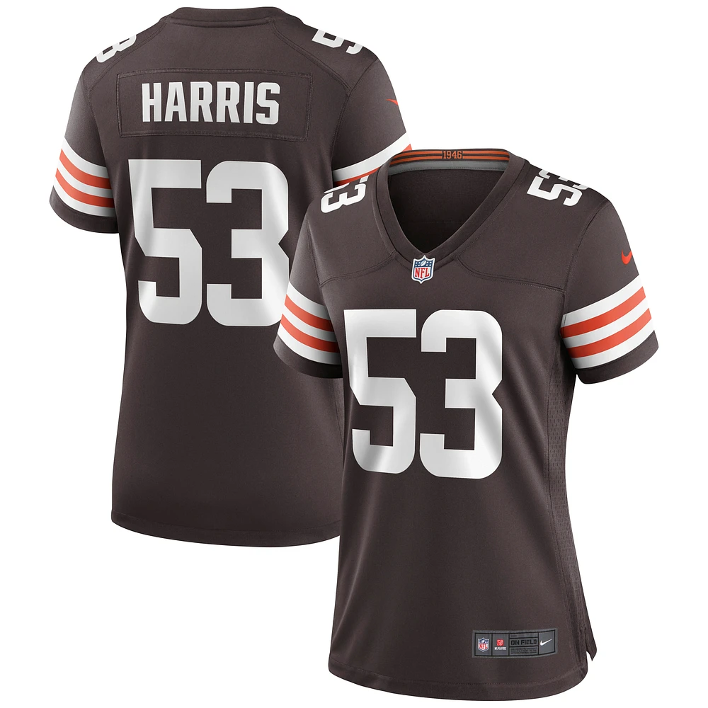 Women's Nike Nick Harris Brown Cleveland Browns Game Jersey