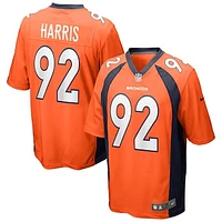 Men's Nike Jonathan Harris Orange Denver Broncos Game Jersey