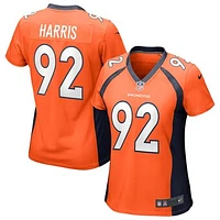 Women's Nike Jonathan Harris Orange Denver Broncos Game Jersey