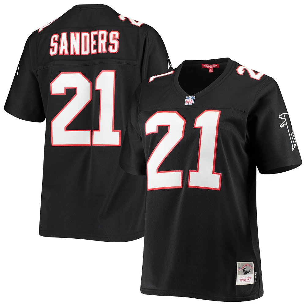 Women's Mitchell & Ness Deion Sanders Black Atlanta Falcons Legacy Replica Team Jersey