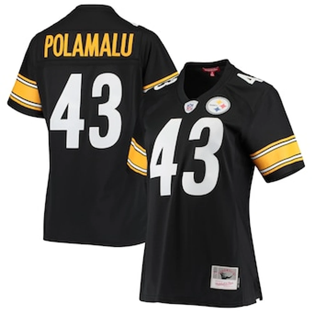 Women's Mitchell & Ness Troy Polamalu Pittsburgh Steelers Legacy Replica Team Jersey