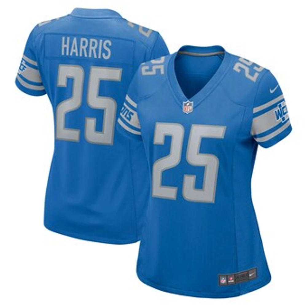 Women's Nike Will Harris Blue Detroit Lions Game Jersey