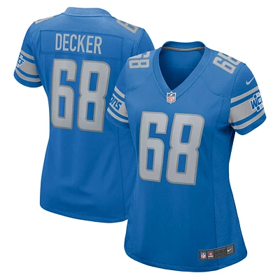 Women's Nike Taylor Decker Blue Detroit Lions Game Jersey