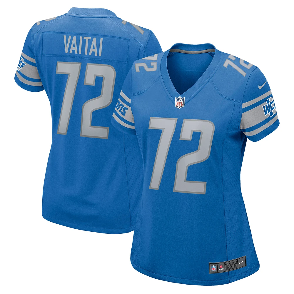 Women's Nike Halapoulivaati Vaitai Blue Detroit Lions Game Jersey