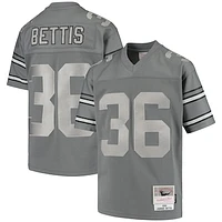 Youth Mitchell & Ness Jerome Bettis Charcoal Pittsburgh Steelers 1996 Retired Player Metal Replica Jersey