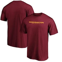 Men's Fanatics Burgundy Washington Football Team Primary Logo T-Shirt