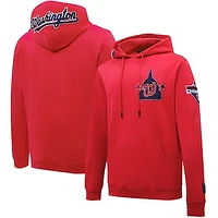 Men's Red Washington Nationals Pro Standard Logo Pullover Hoodie