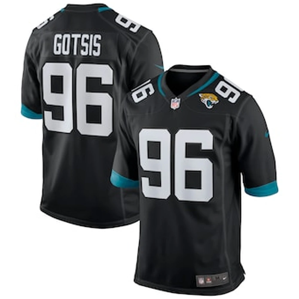 Men's Nike Adam Gotsis Black Jacksonville Jaguars Game Jersey