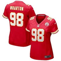 Women's Nike Tershawn Wharton Red Kansas City Chiefs Game Jersey