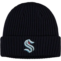 Men's Fanatics Navy Seattle Kraken Core Primary Logo Cuffed Knit Hat