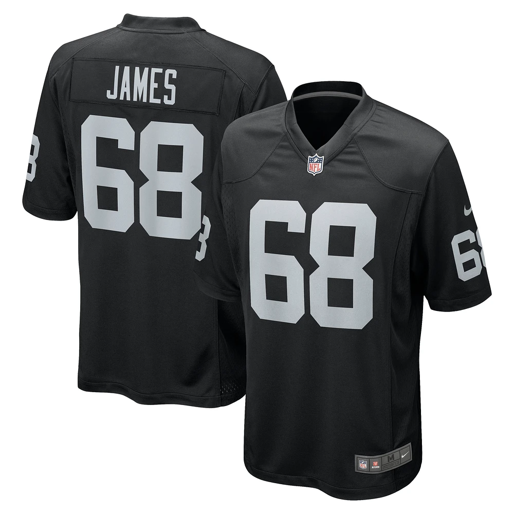 Men's Nike Andre James Black Las Vegas Raiders Game Jersey