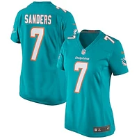 Women's Nike Jason Sanders Aqua Miami Dolphins Game Jersey