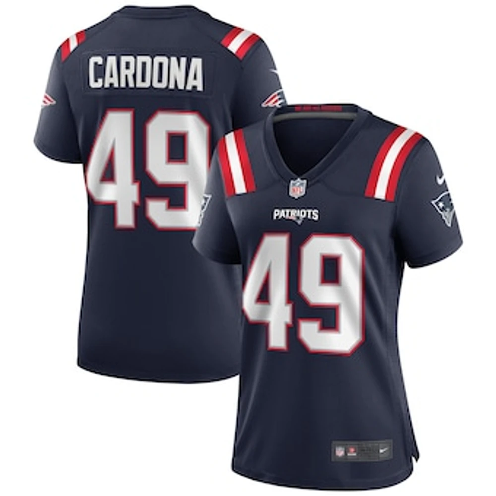 Women's Nike Joe Cardona Navy New England Patriots Game Jersey