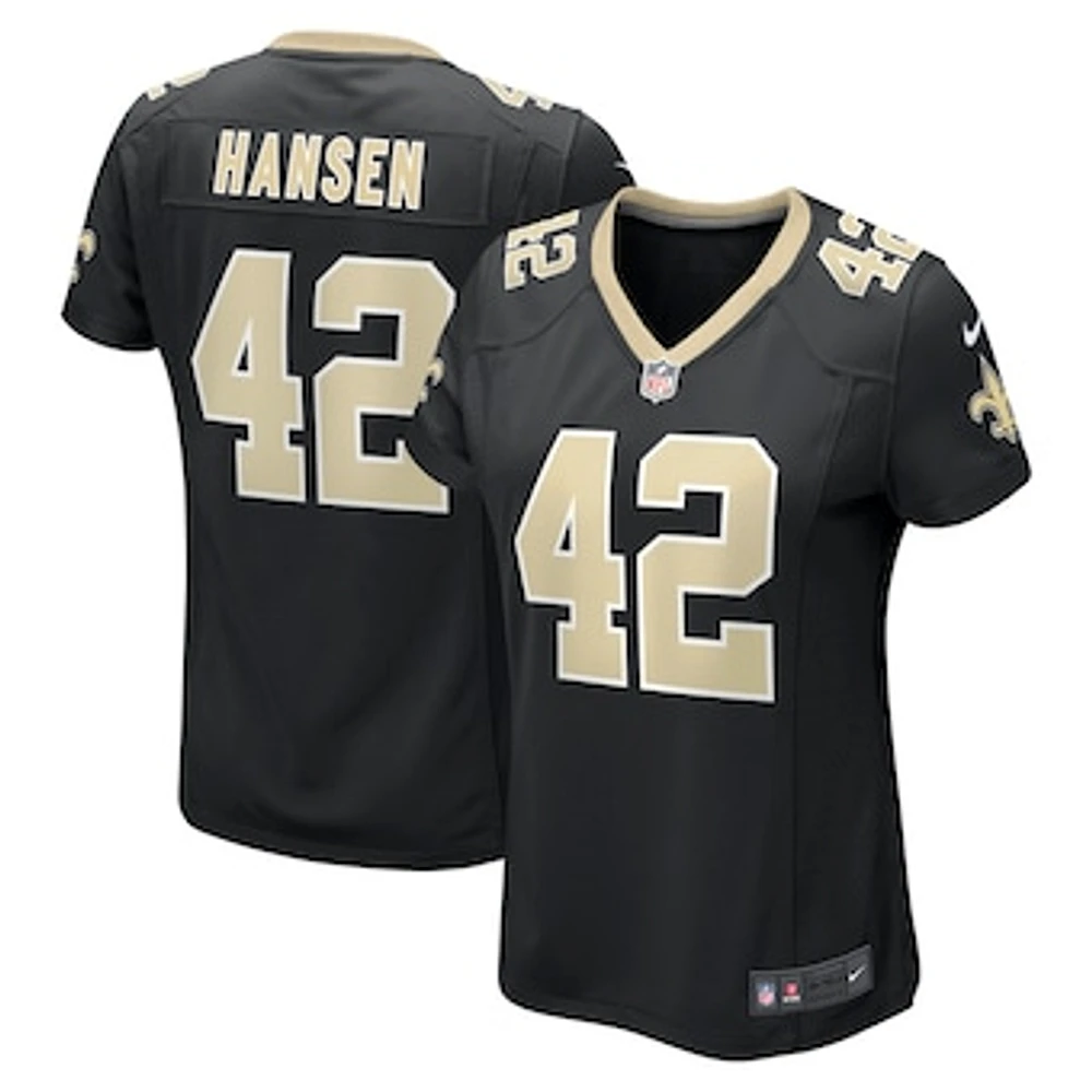 Women's Nike Chase Hansen Black New Orleans Saints Game Jersey