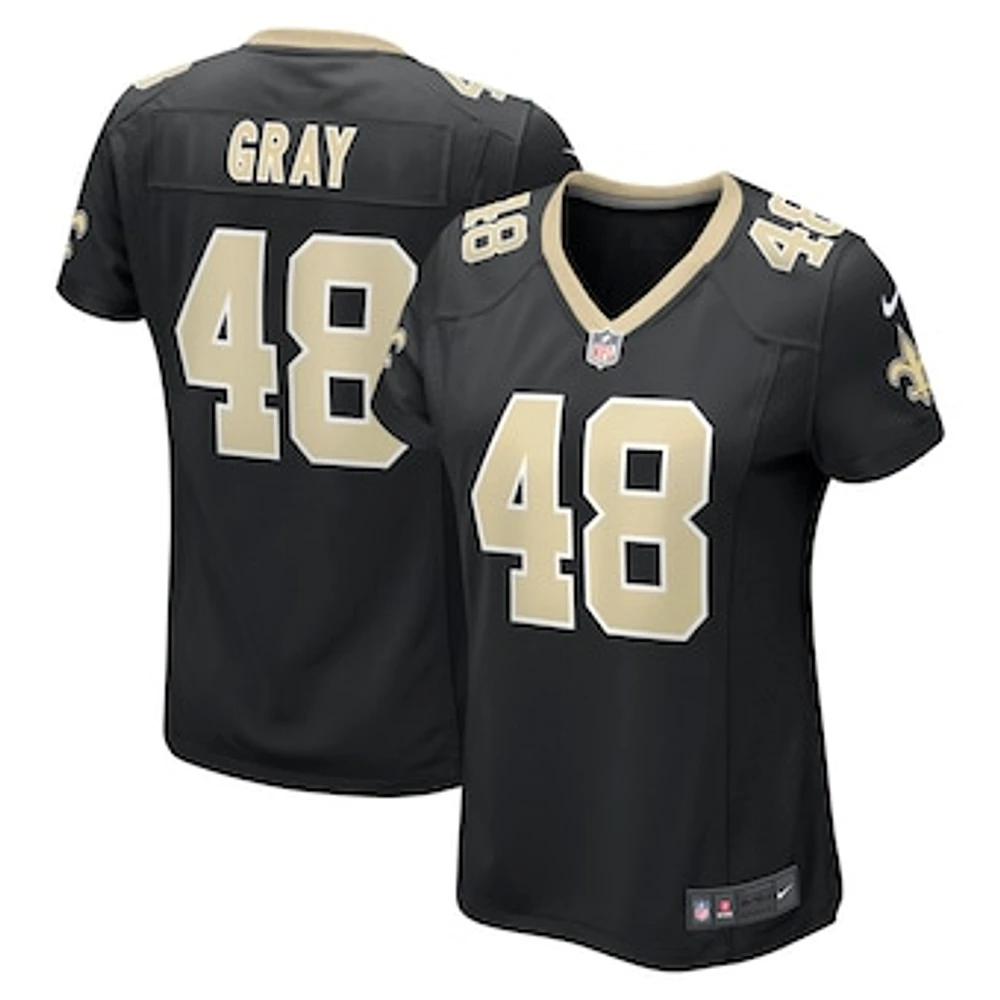 Women's Nike J.T. Gray Black New Orleans Saints Game Jersey