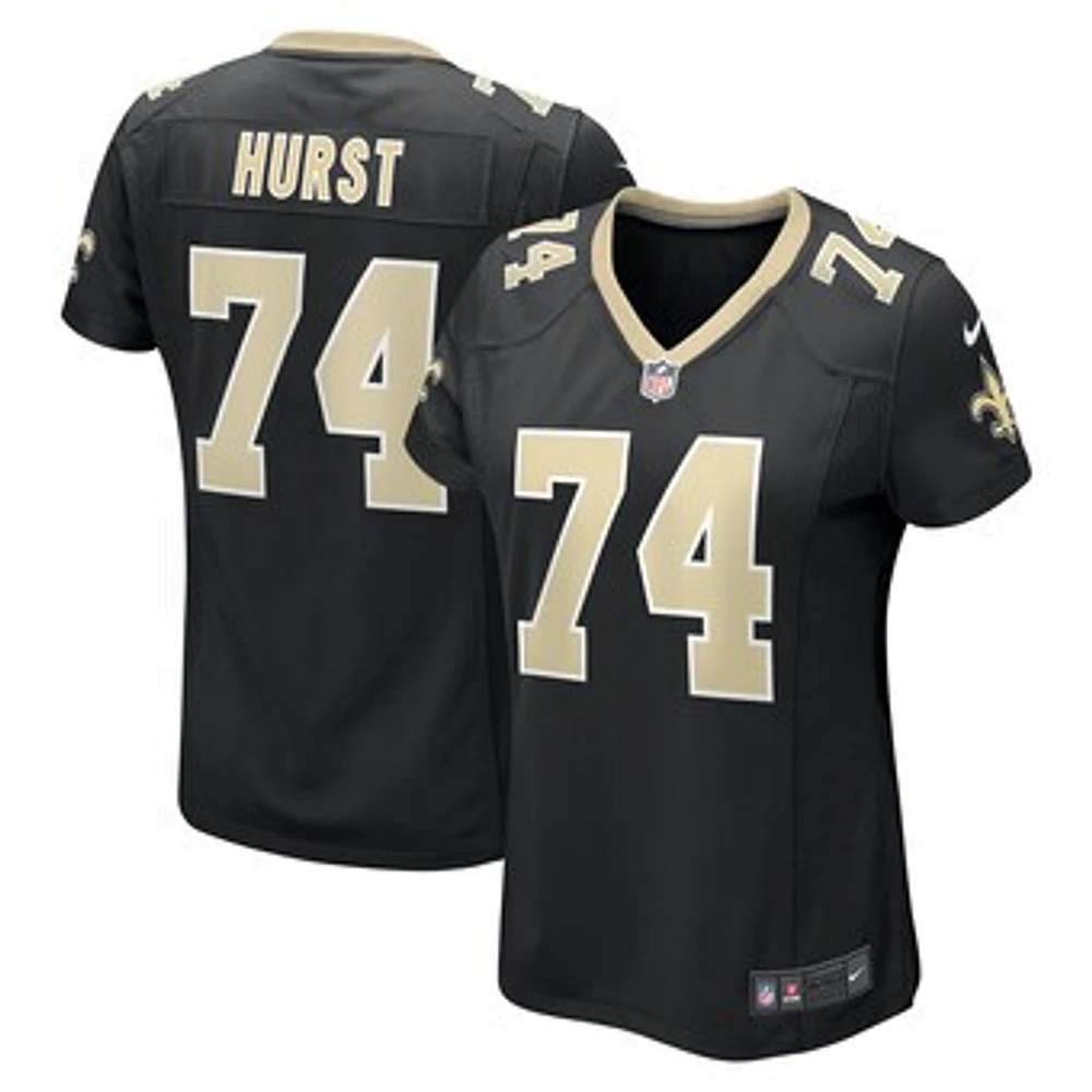 Women's Nike James Hurst Black New Orleans Saints Game Jersey