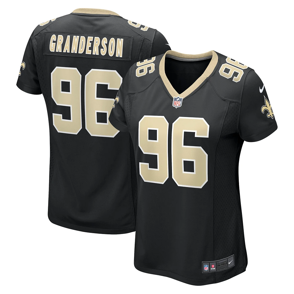 Women's Nike Carl Granderson Black New Orleans Saints Game Jersey