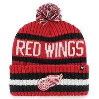 Men's '47 Red Detroit Red Wings Bering Cuffed Knit Hat with Pom