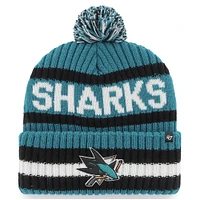 Men's '47 Teal San Jose Sharks Bering Cuffed Knit Hat with Pom