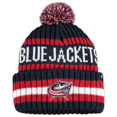 Men's '47 Navy Columbus Blue Jackets Bering Cuffed Knit Hat with Pom