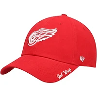 Women's '47 Red Detroit Red Wings Team Miata Clean Up Adjustable Hat