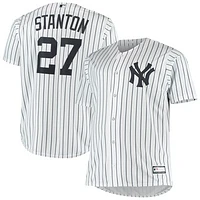 Men's Giancarlo Stanton White New York Yankees Big & Tall Replica Player Jersey