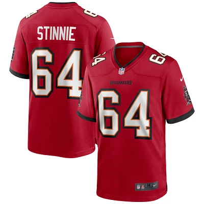 Men's Nike Aaron Stinnie Red Tampa Bay Buccaneers Game Jersey