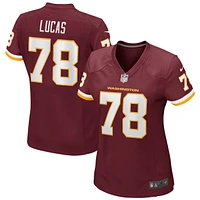 Women's Nike Cornelius Lucas Burgundy Washington Football Team Game Player Jersey