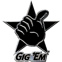WinCraft Texas A&M Aggies Free-Form Gig 'Em Chrome Auto Emblem Decal