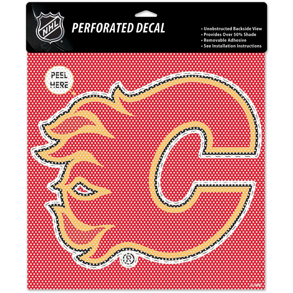 WinCraft Calgary Flames 12'' Perforated Decal