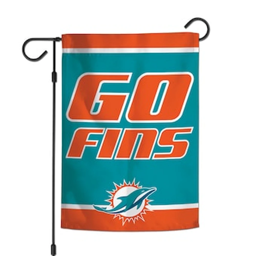 WinCraft Miami Dolphins Team 2-Sided 12'' x 18'' Garden Flag