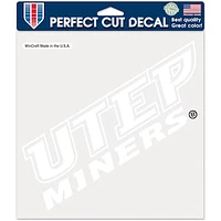 WinCraft UTEP Miners 8" x 8" Alternate Perfect Cut Decal